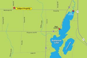 Northern WI Wooded Camp or Cabin Site by Butternut Lake!