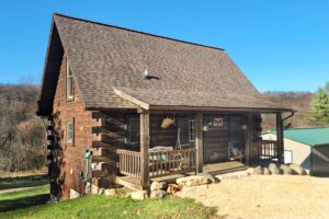 Log Home and 30x40 Garage on 5.65 Acres in Kickapoo River Valley!