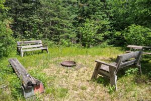 Somo River waterfront property near Tomahawk & Tripoli, WI. Includes cabin, well, septic, and electric. Nearly 400 ft frontage
